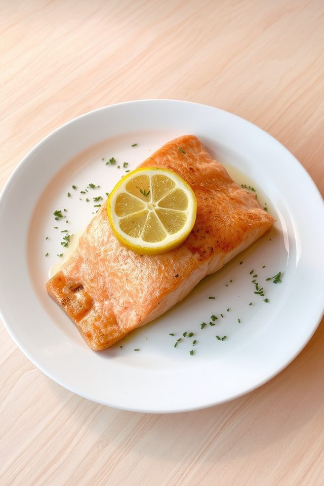 healthy baked salmon dish