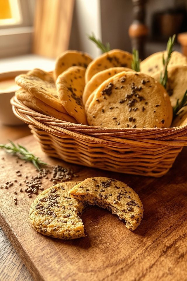 healthy chia seed crackers