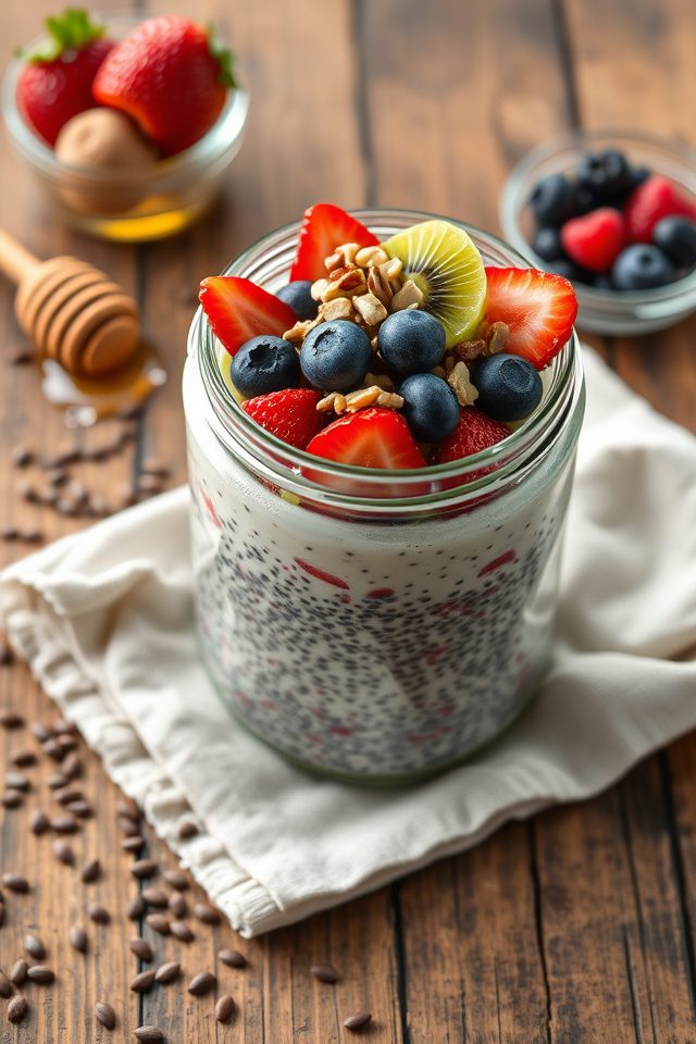 healthy chia seed dessert
