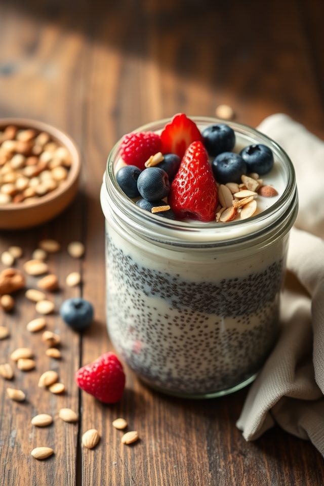 healthy chia seed dessert