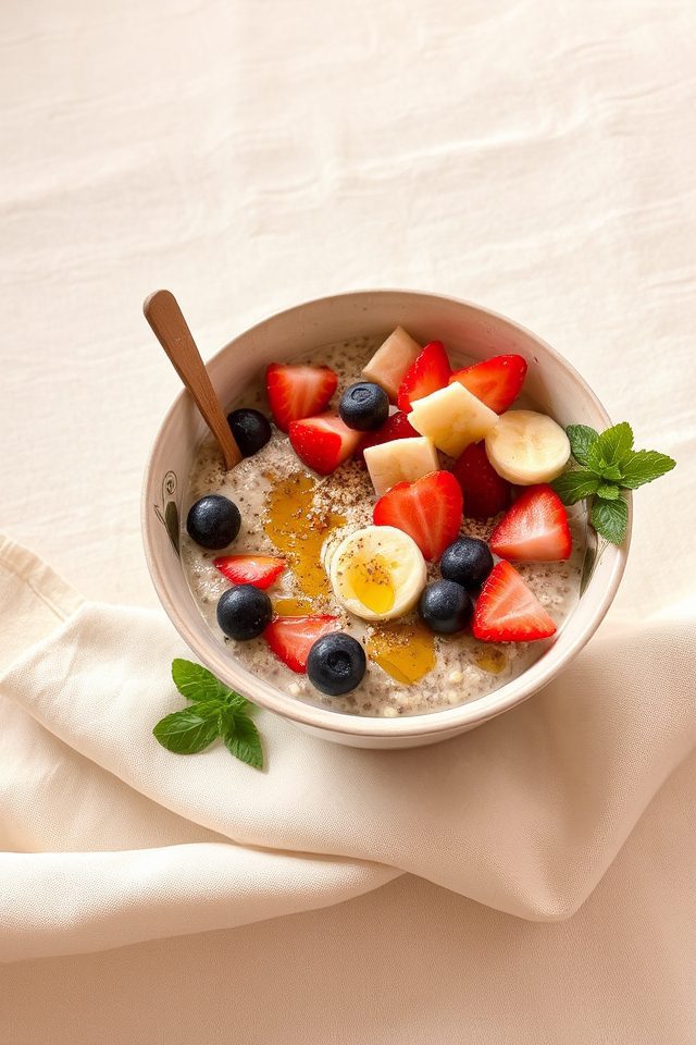 healthy chia seed oatmeal