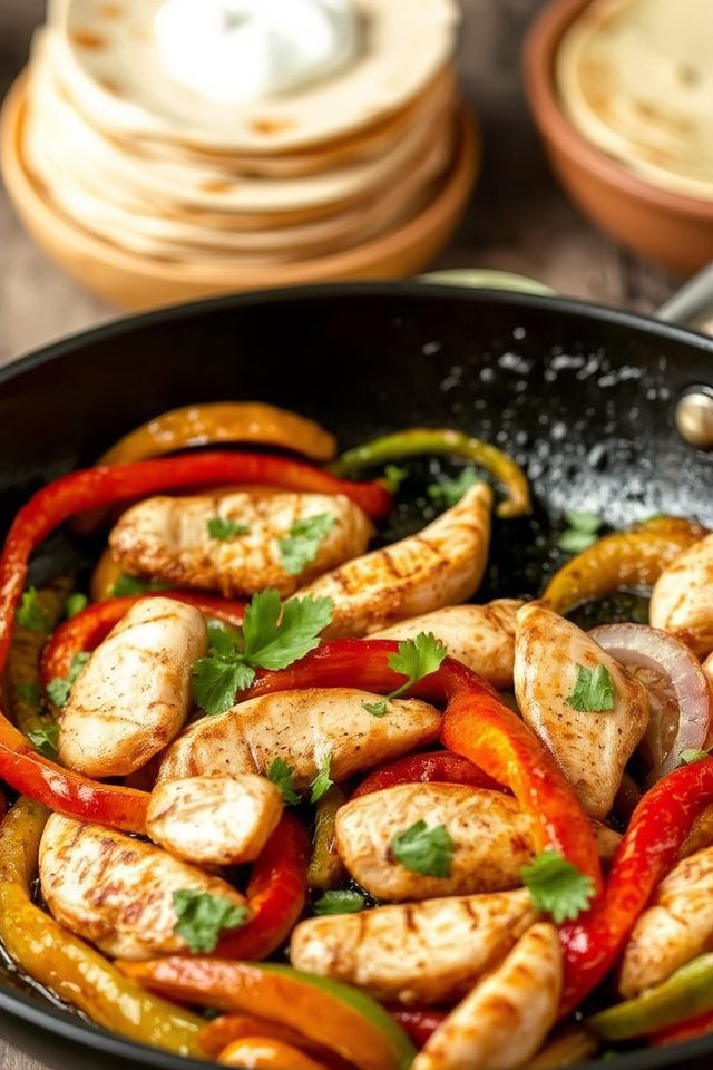healthy chicken fajita recipe