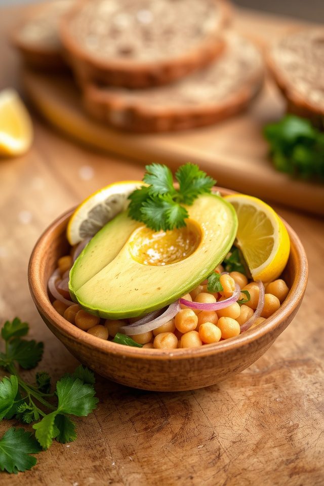 healthy chickpea salad option