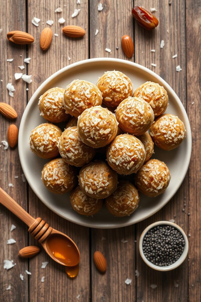 healthy coconut snack bites