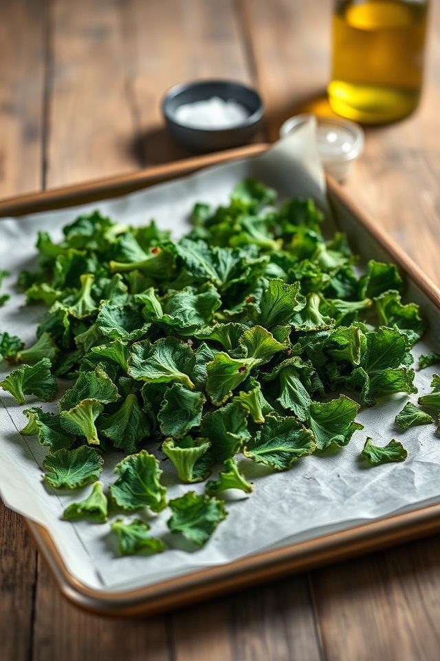 healthy crispy kale snack