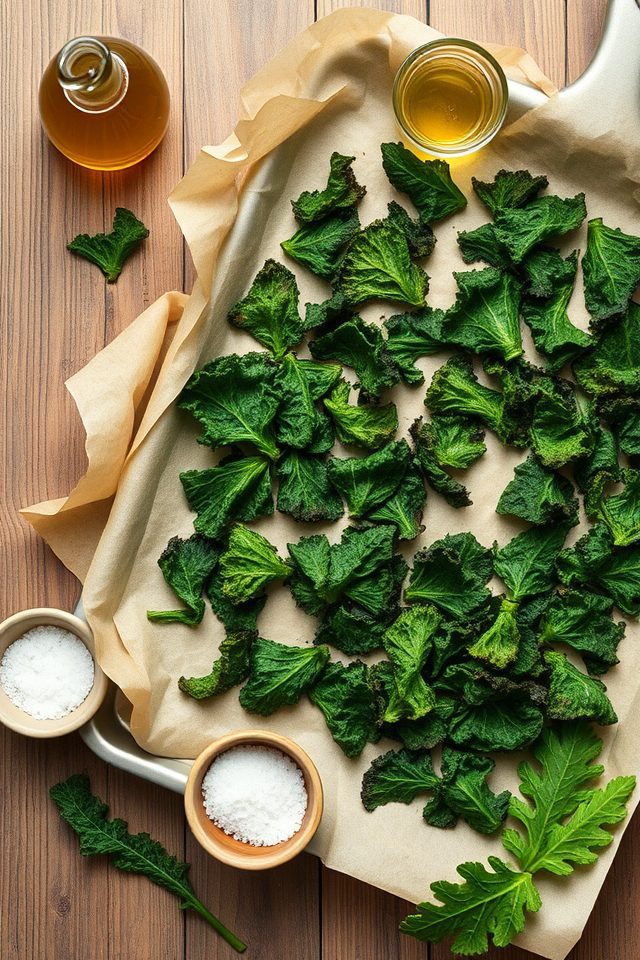 healthy crispy kale snack