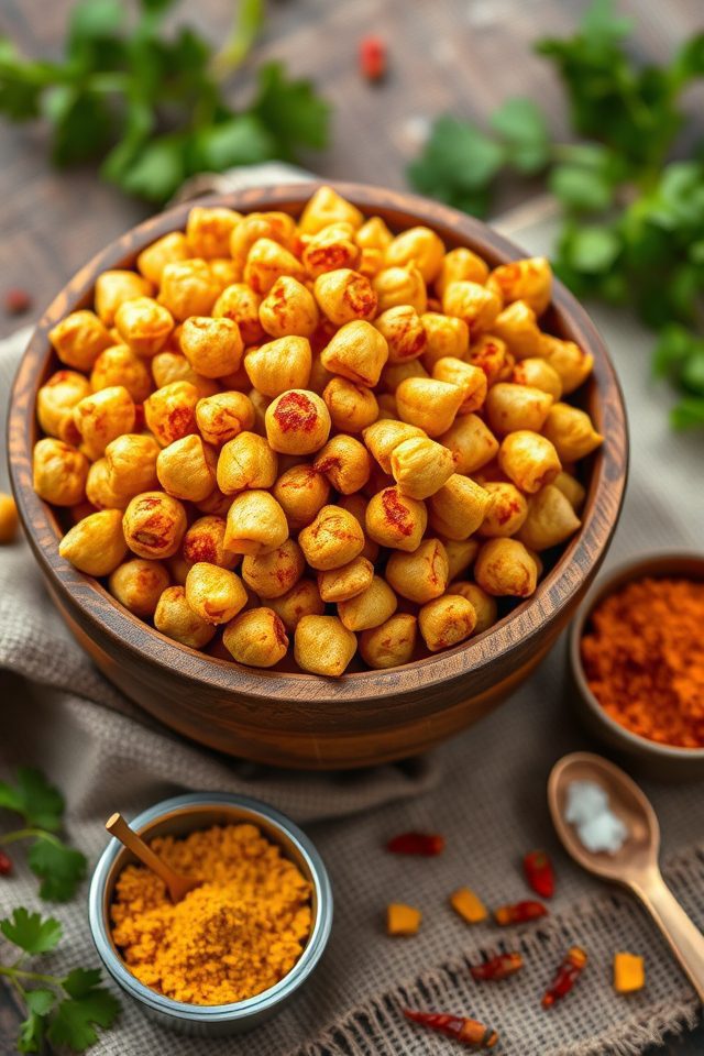 healthy crunchy roasted snack