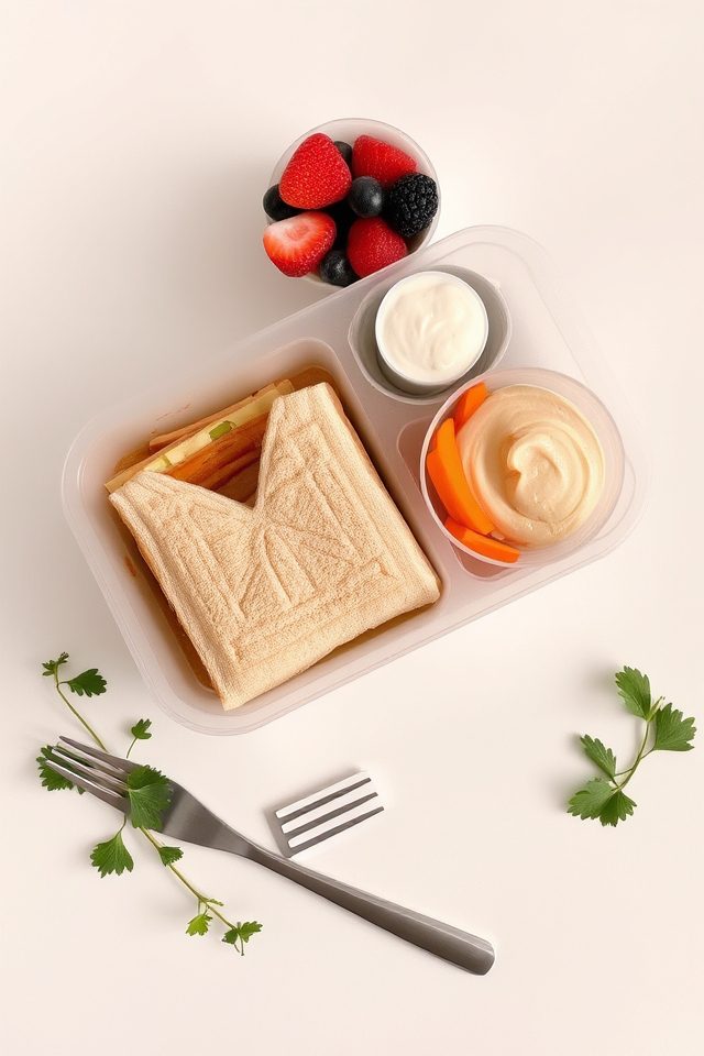 healthy food in containers