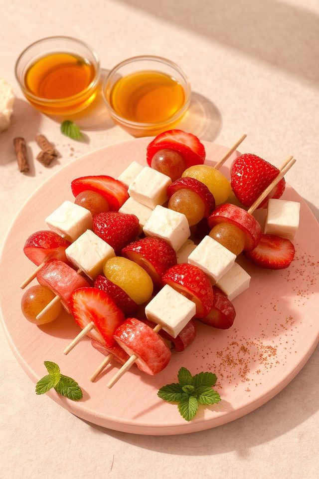 healthy fruit and cheese
