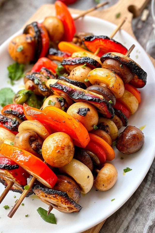 healthy grilled veggie snack