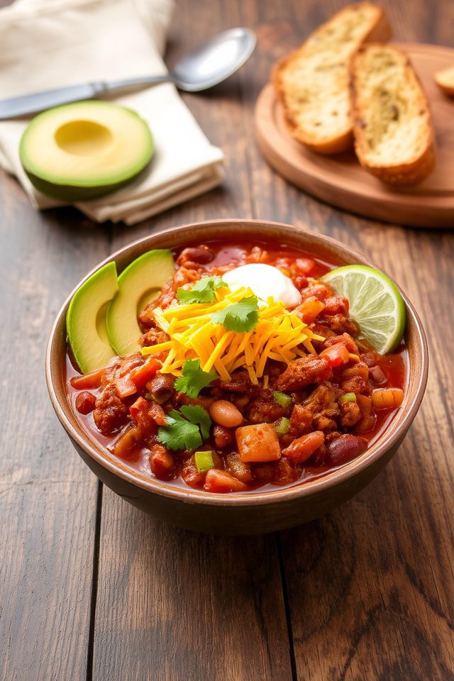 healthy lean turkey chili