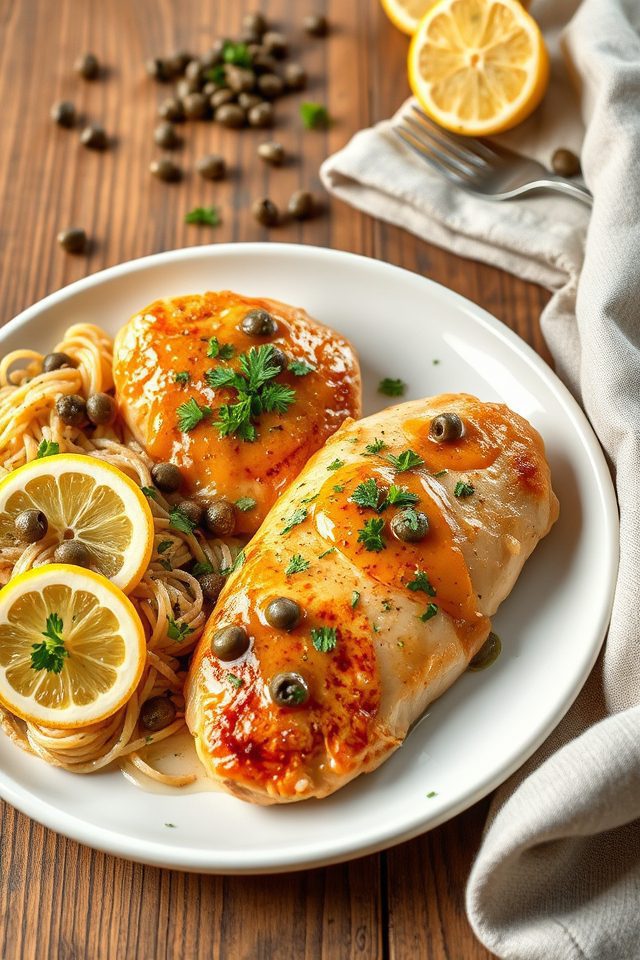 healthy lemon chicken dish