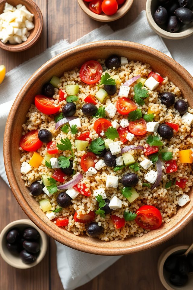 healthy mediterranean grain dish