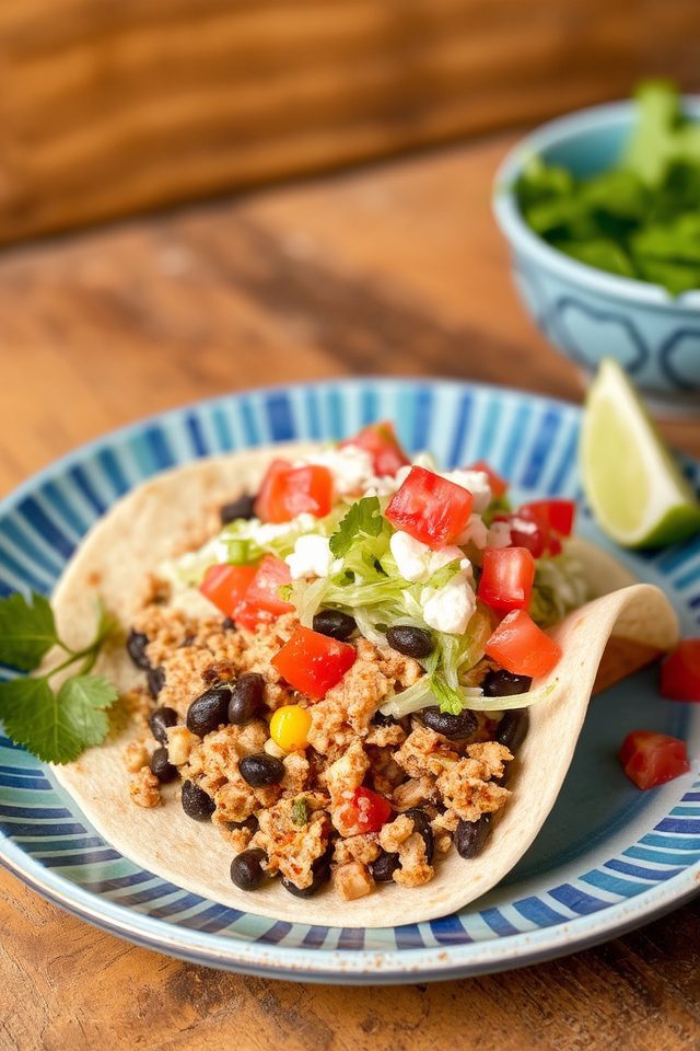 healthy mexican turkey tacos