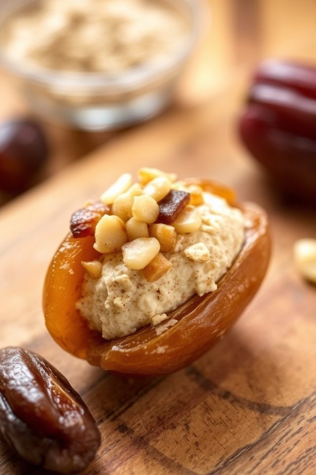 healthy oat stuffed dates