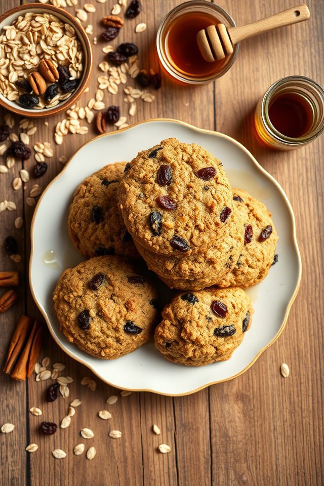 healthy oatmeal raisin cookies