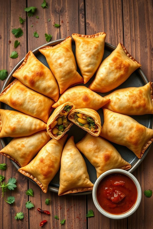 healthy oven baked samosas