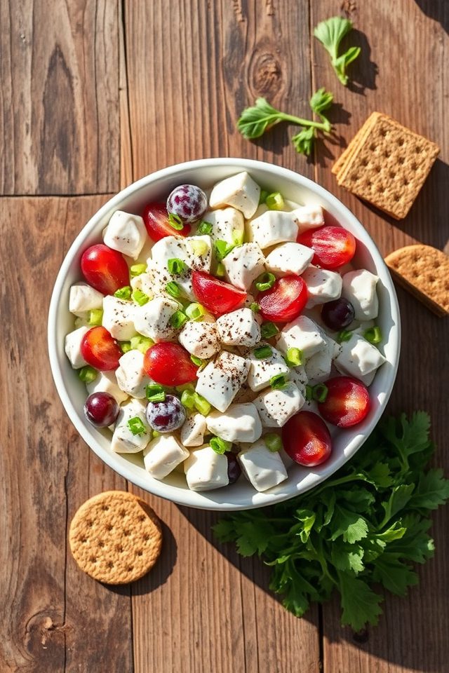 healthy protein packed salad