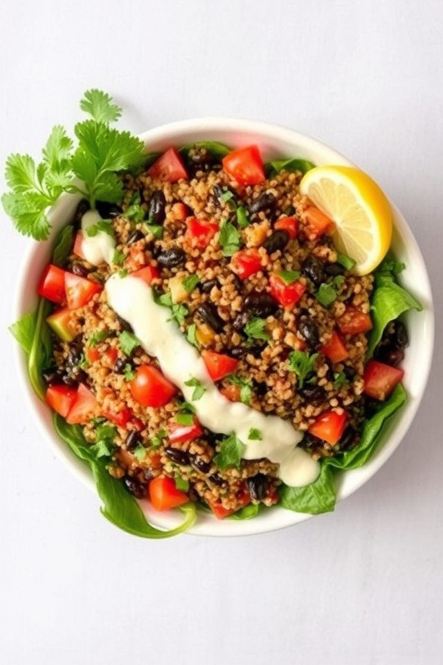 healthy protein rich salad