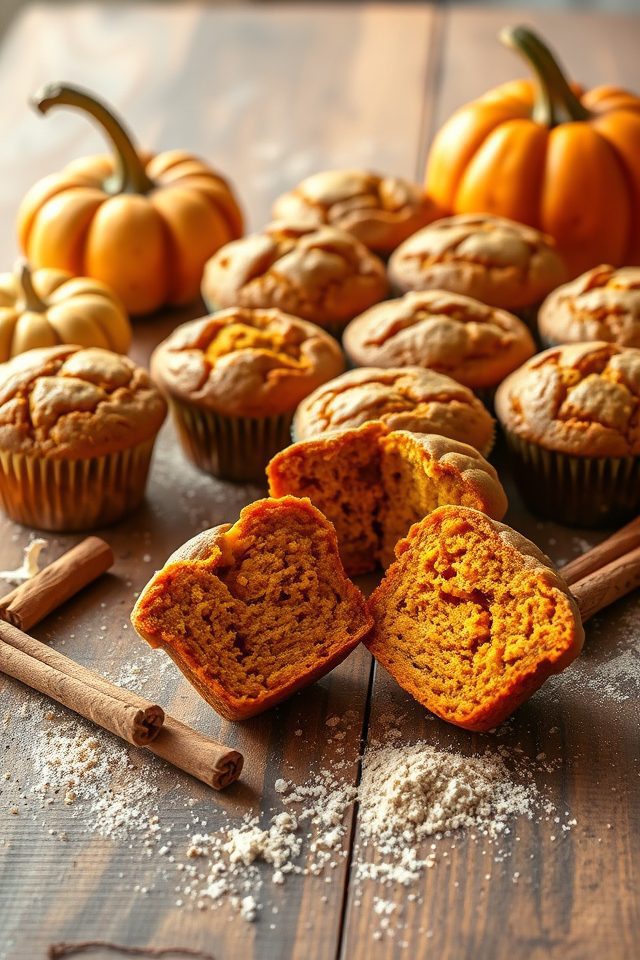 healthy pumpkin breakfast muffins