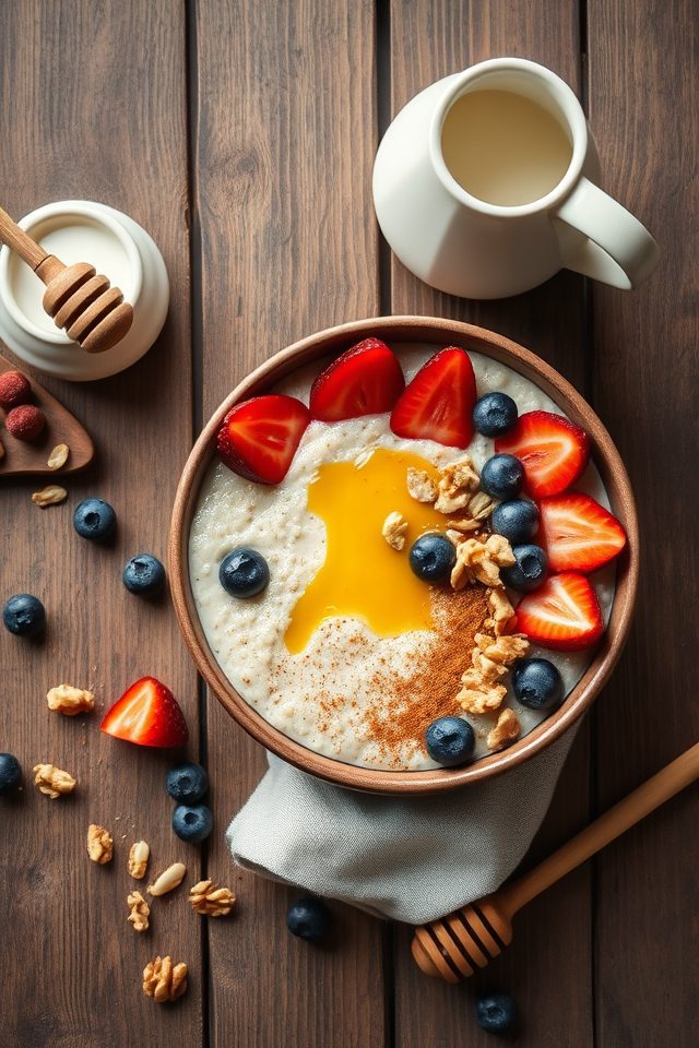 healthy quinoa morning porridge