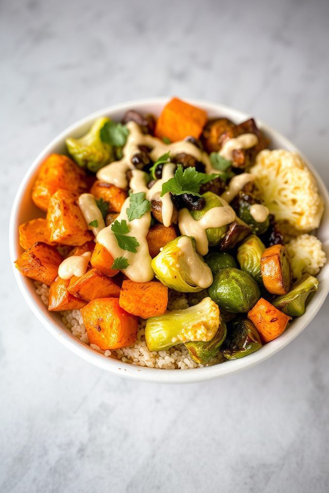 healthy quinoa vegetable bowl