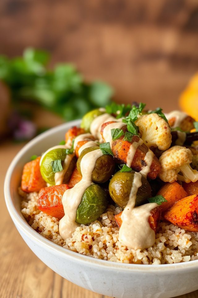 healthy quinoa vegetable bowl