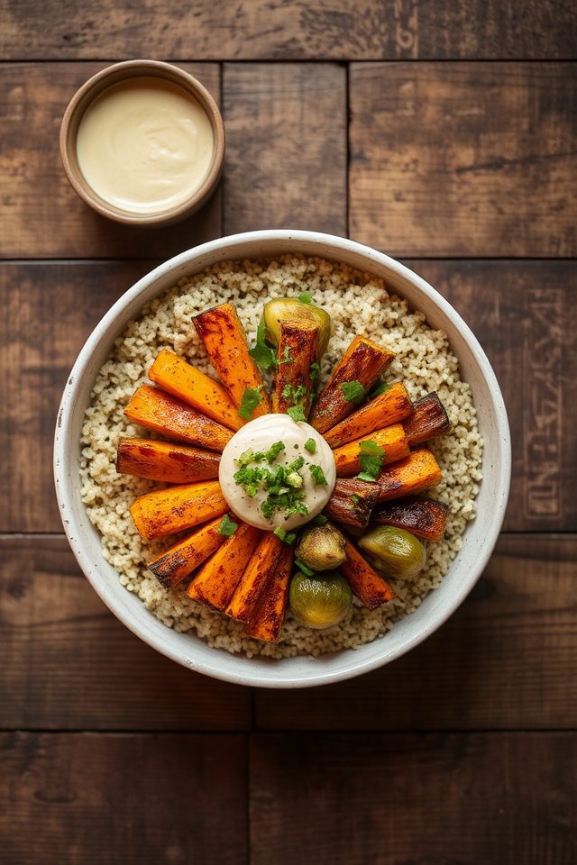 healthy seasonal quinoa bowl
