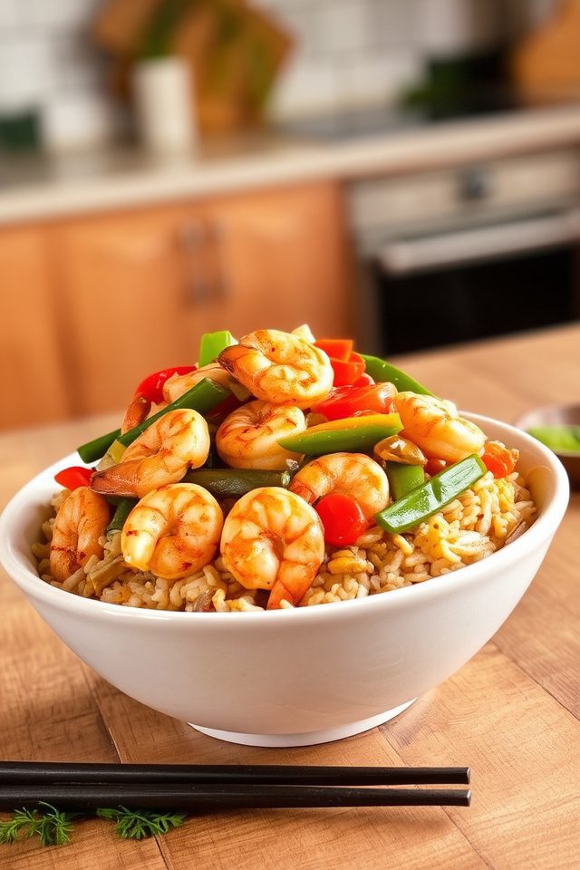 healthy shrimp stir fry