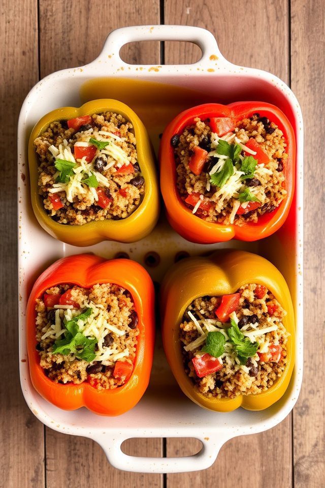 healthy stuffed bell peppers