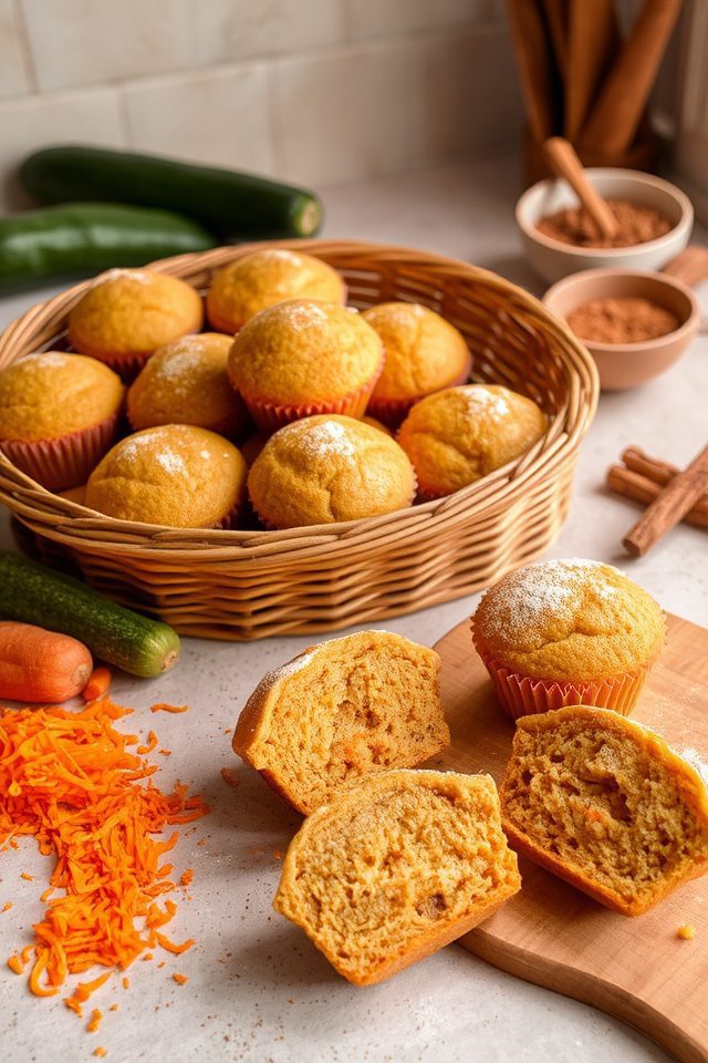 healthy summer squash muffins