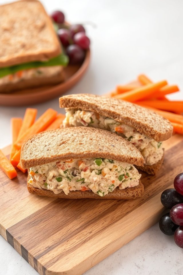 healthy tuna salad sandwiches