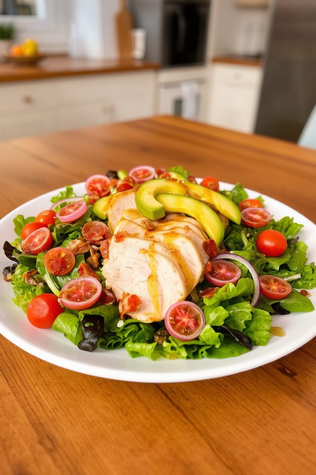 healthy turkey chef salad