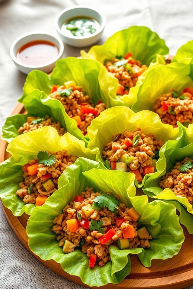 healthy turkey lettuce wraps