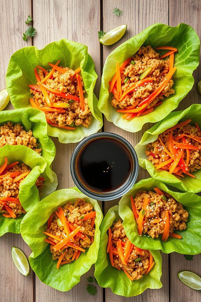 healthy turkey lettuce wraps