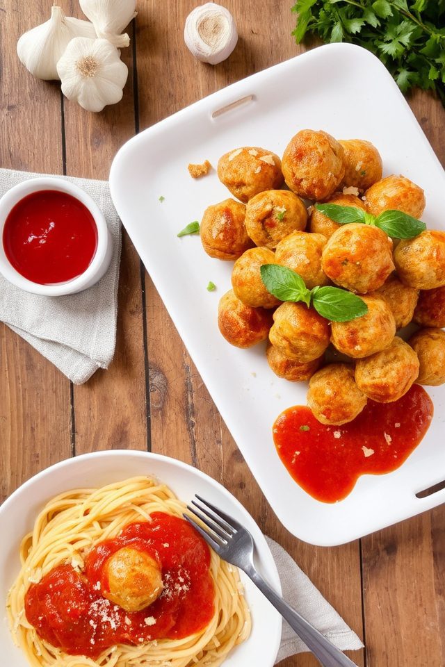 healthy turkey meatball dinner