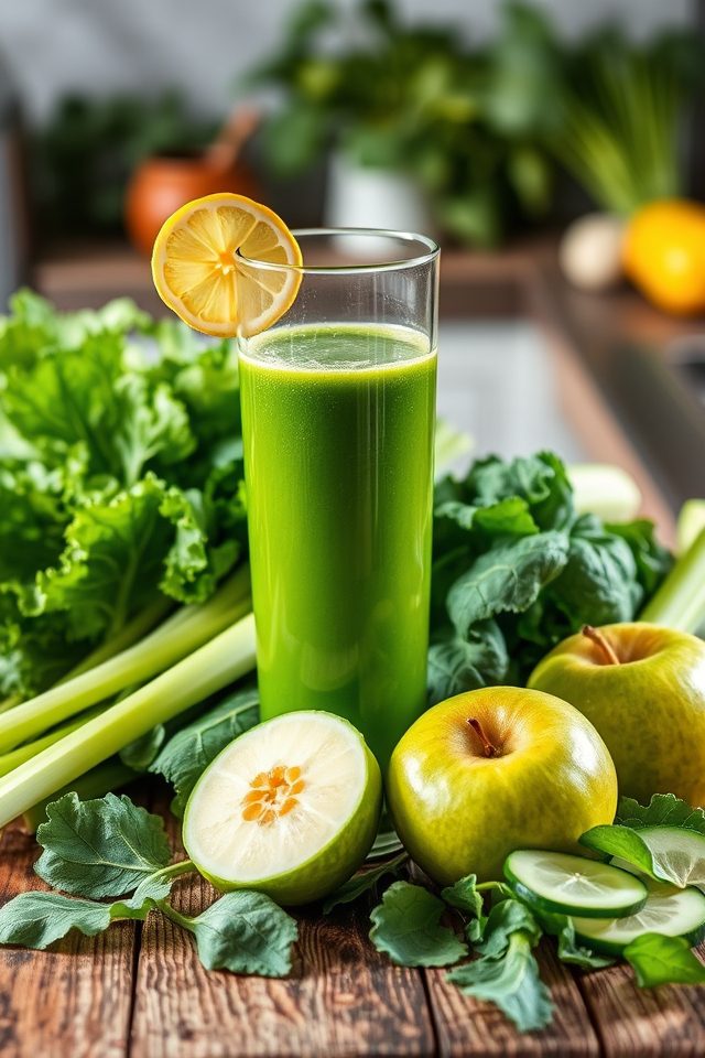 healthy vegetable cleansing drink