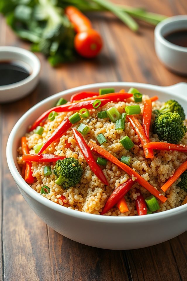 healthy vegetarian quinoa dish