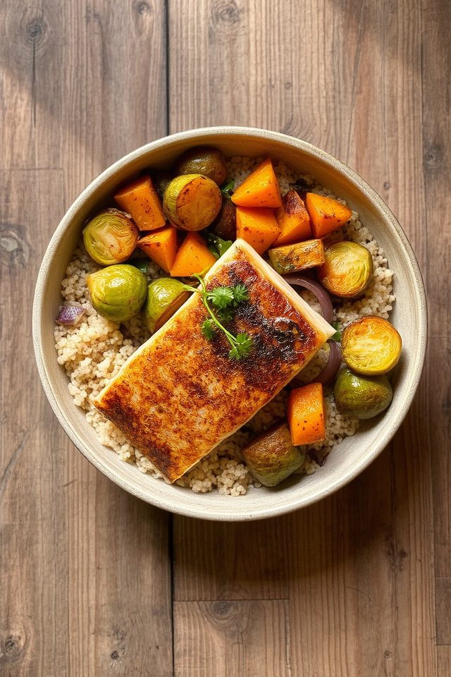 healthy weeknight dinner bowl