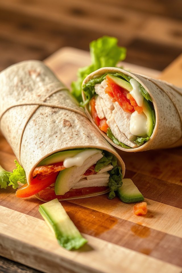 healthy whole wheat wraps