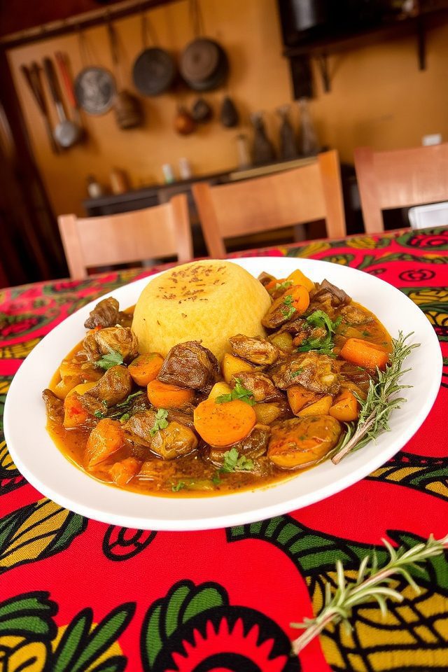 hearty african cornmeal stew