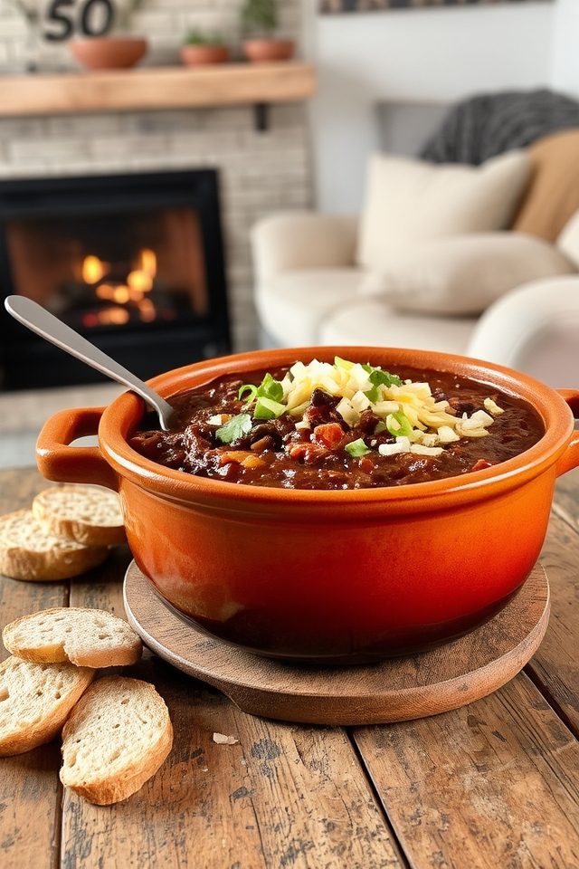 hearty beef black chili