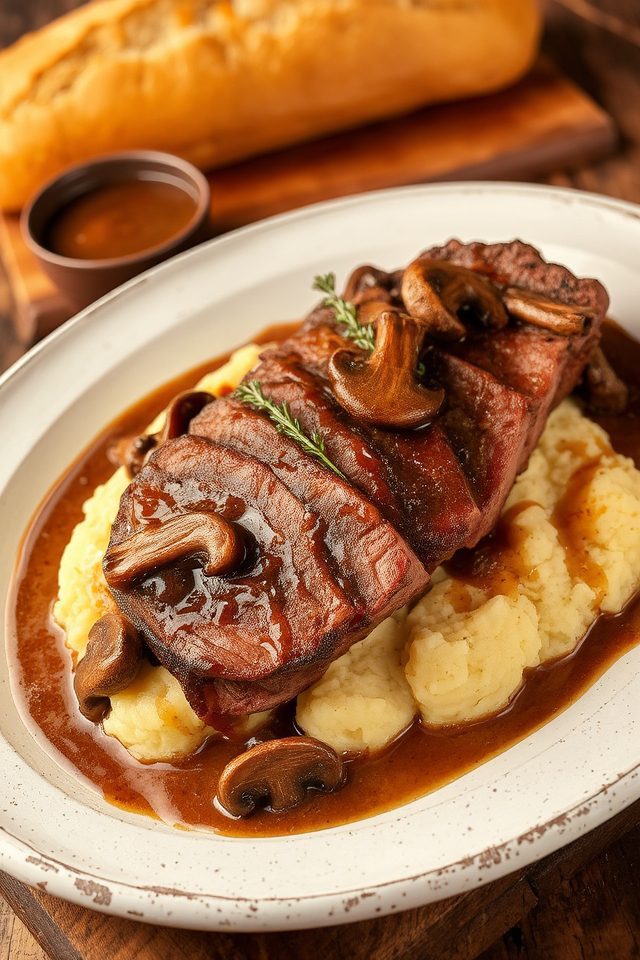hearty beef mushroom gravy