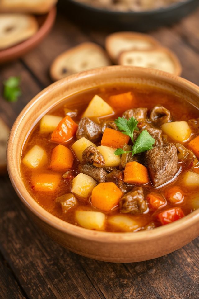 hearty beef vegetable soup