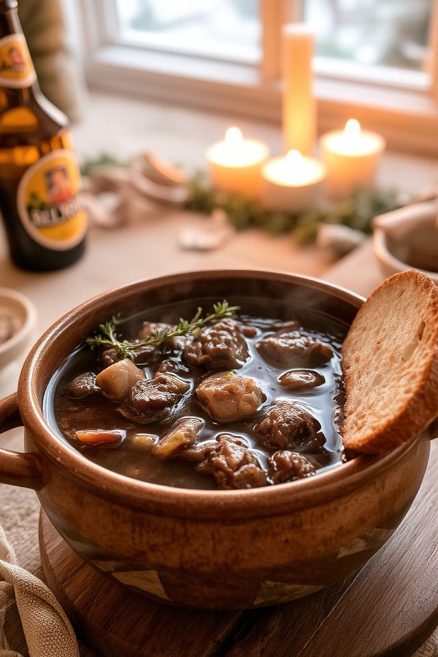 hearty belgian beer stew