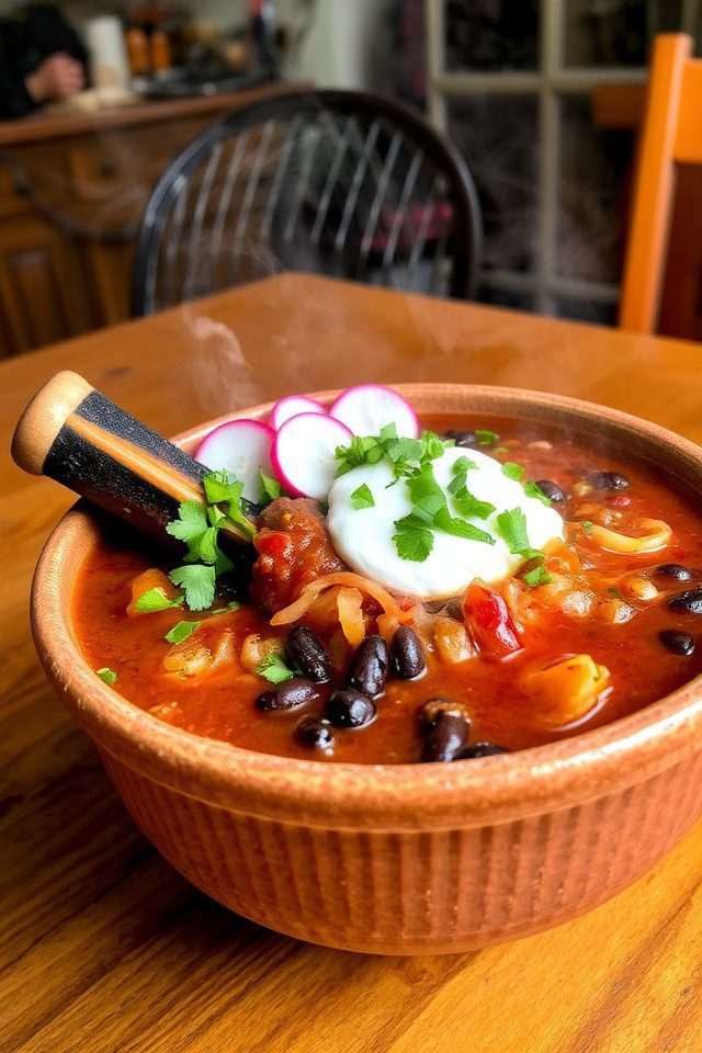 hearty black bean chili