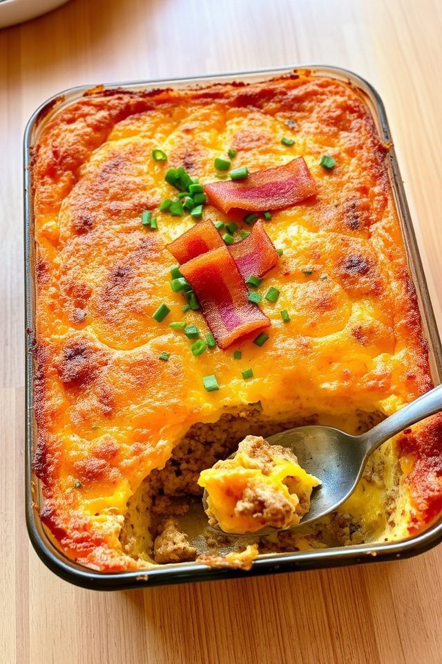 hearty breakfast meat casserole