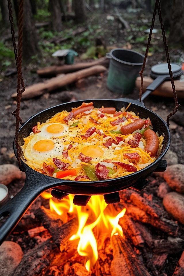 hearty campfire breakfast skillet