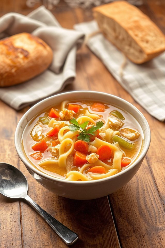 hearty chicken noodle soup