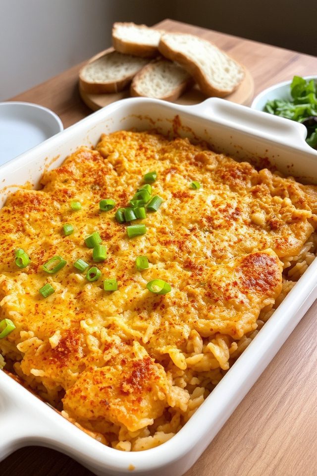 hearty chicken rice casseroles